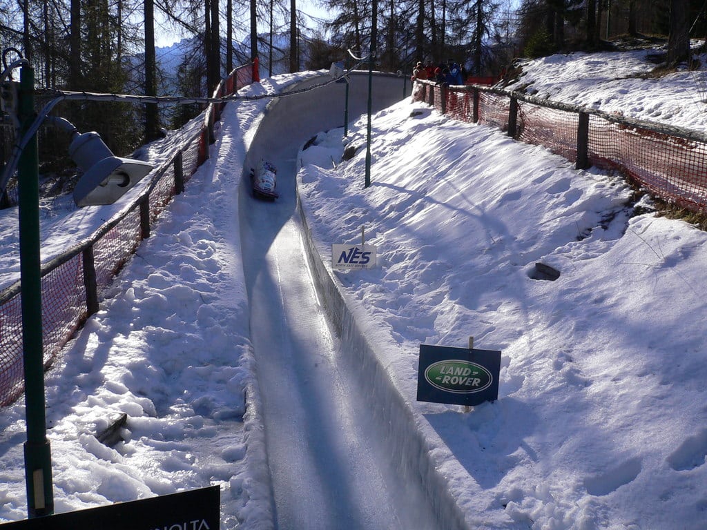 La pista Eugenio Monti di Cortina. Foto Wikimedia Commons