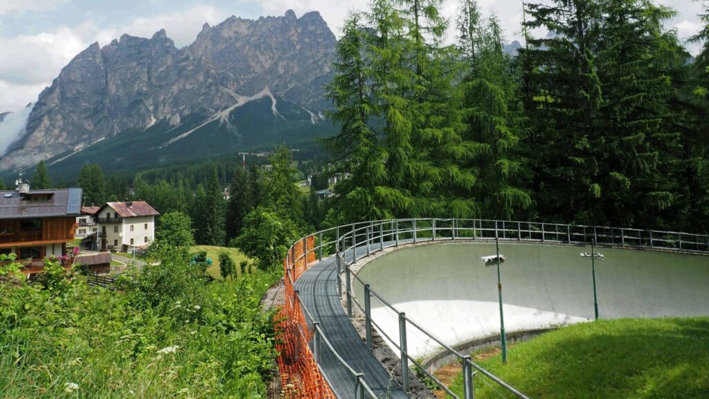 La pista da bob di Cortina. Foto Wikimedia Commons
