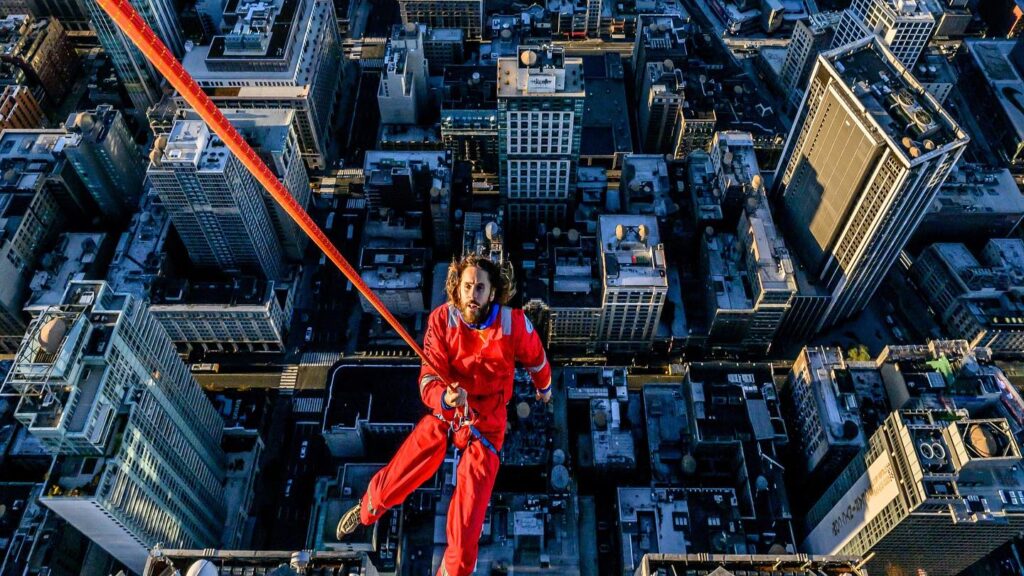Jared Leto in scalata sull'Empire State Building. Foto Facebook Jared Leto
