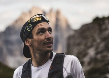 Philipp Ausserhofer in gara. Foto Stubaier Höhenweg VIllmer