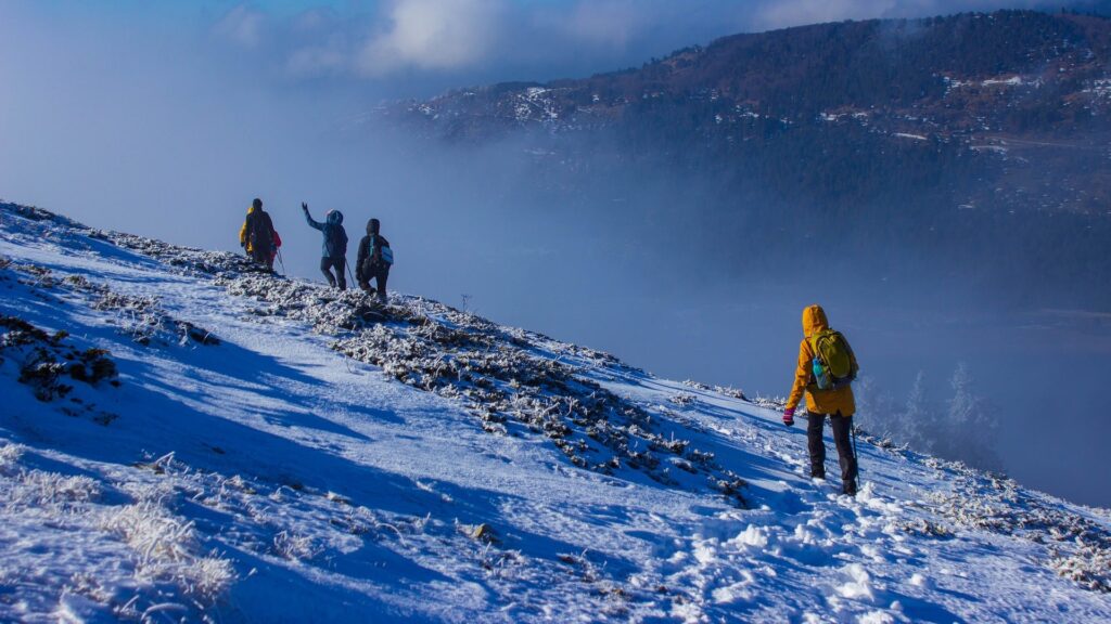 Trekking invernale. Foto Pixabay