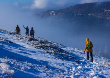 Trekking invernale. Foto Pixabay