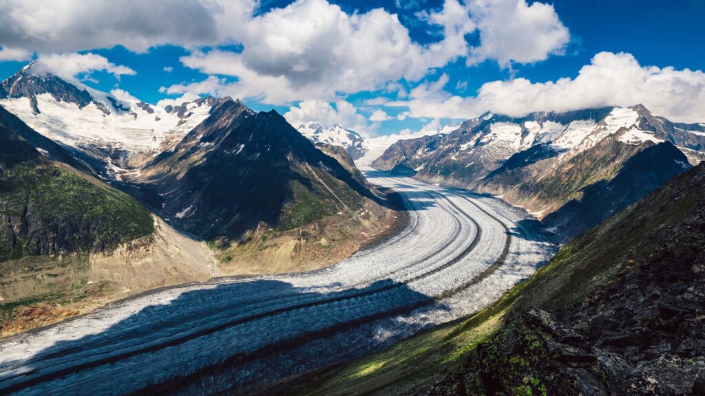 Il ghiacciaio dell'Aletsch. Foto Pixabay