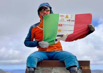 Andrea Lanfri in cima al Monte Kosciuszko!