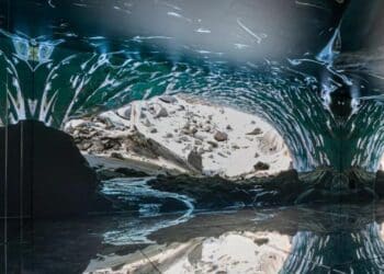 Una infinity room sul Monte Bianco